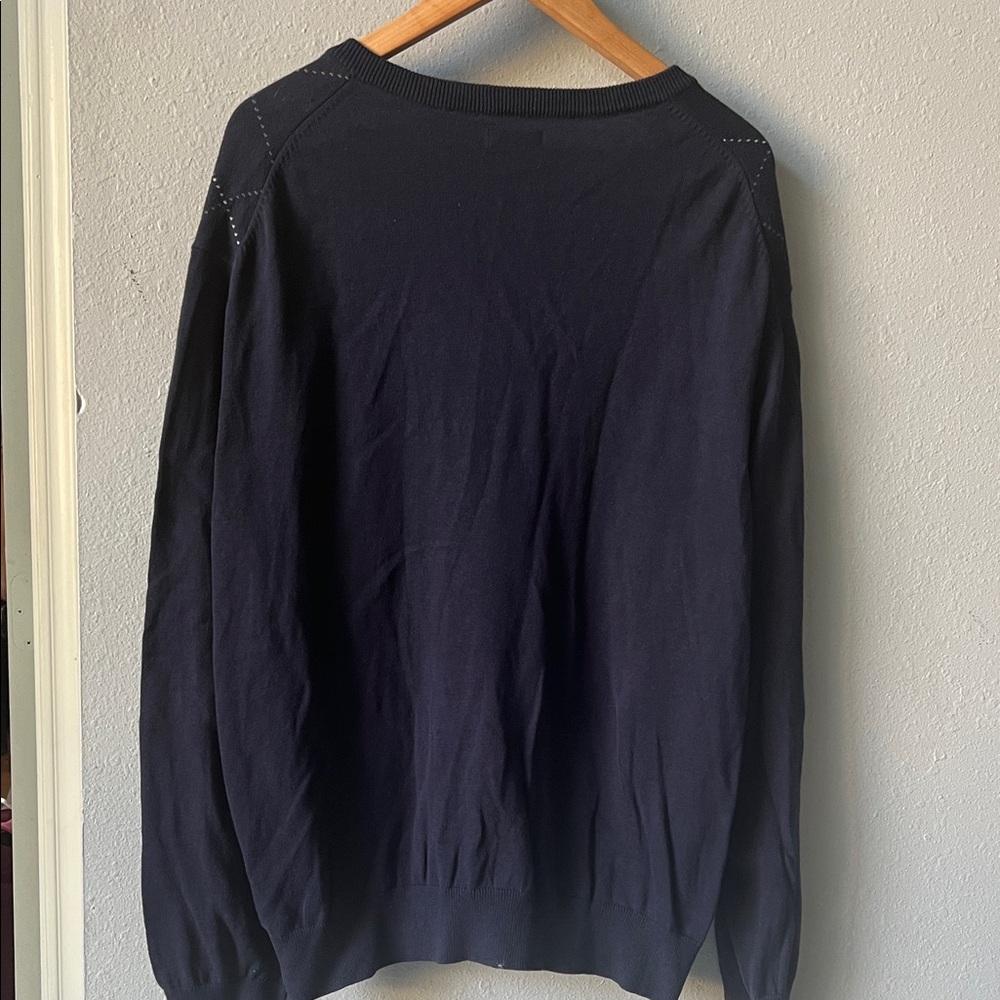 Izod Men's Dark Blue Crewneck Sweater - Picture 3 of 6